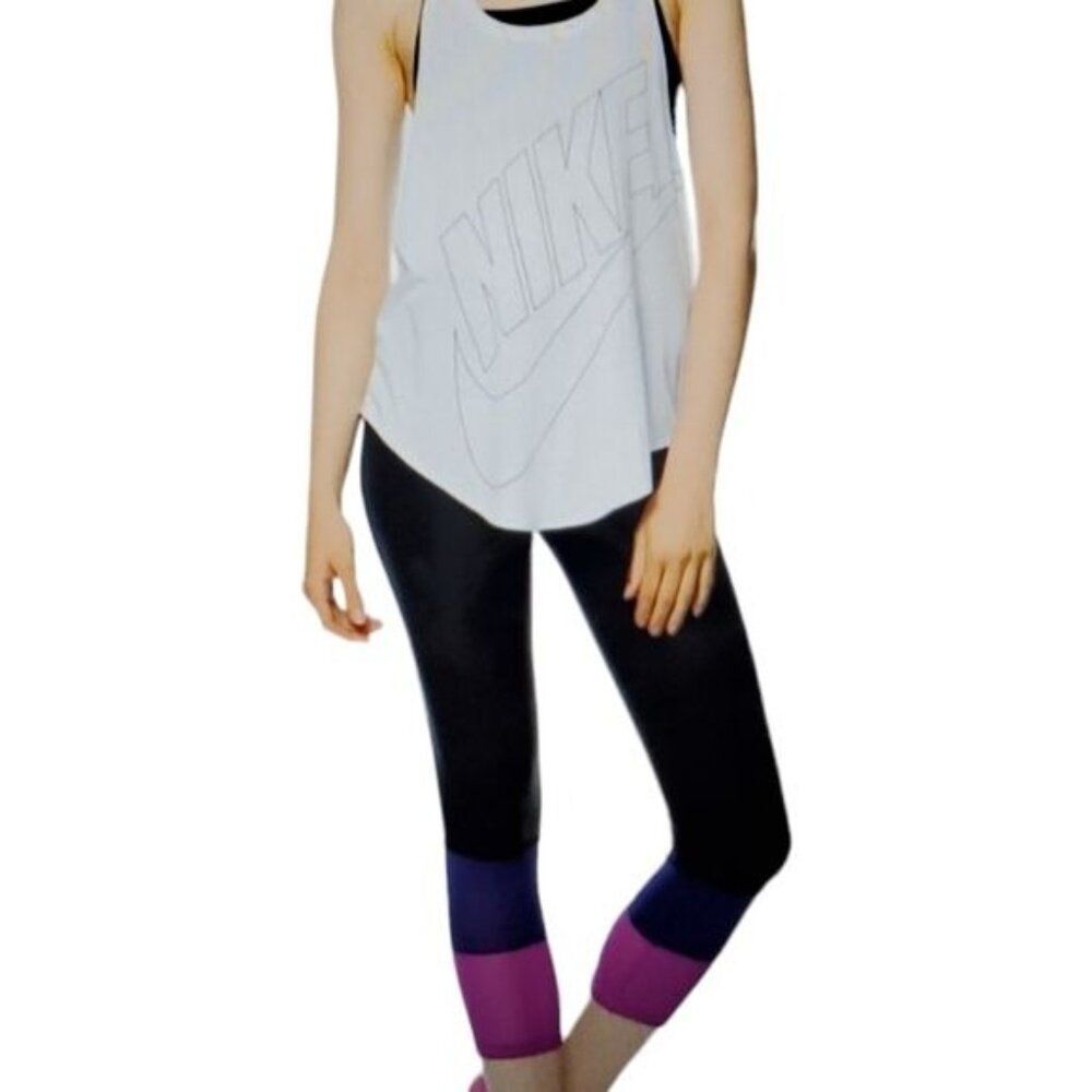 Nike Leggings High Waisted Pants Mesh Cuff Dri Fit Legend Women's Woman's SMALL